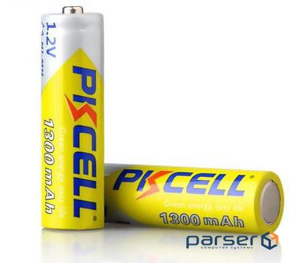 Акумулятор PKCELL 1.2V AA 1300mAh NiMH Rechargeable Battery,2 штуки в блістері ціна за блис (9332)