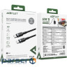 Кабель USB 2.0 Type-C M-M, 1.2 м, 60W aluminum alloy Black, C22-03 Acefast (6974316285137)