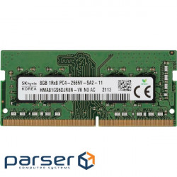 Модуль пам'яті HYNIX SO-DIMM DDR4 2666MHz 8GB (HMA81GS6DJR8N-VK)