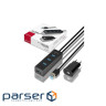 Концентратор AXAGON USB 3.1 to 4xUSB 3.0 1.2m + power adapter + cable USB to Micro 5P black (HUE-S2BP)