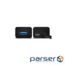 Концентратор AXAGON USB 3.1 to 4xUSB 3.0 1.2m + power adapter + cable USB to Micro 5P black (HUE-S2BP)