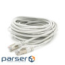 Патч-корд литий MERLION, FTP, RJ45, Cat.5e, 10m, сірий, CU, Q200 (PCM-CU-5E / 10G)