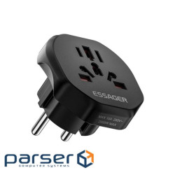 Перехідник EU to global universal adapter Essager (ECTZH-YCB01-Z)