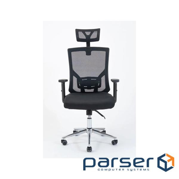 Офісне крісло Richman Роджер Хром сітка чорна (ADD0002376)