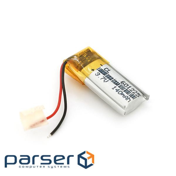 Літій-полімерний акумулятор 6*12*25mm (Li-ion 3.7В 140мА&middot,год) (601225) ) (601225)