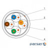OK-Net Кабель FTP кат.5e, LS0H, коробка 305м (КПВонг-HFЕ-ВП (200) 4 * 2 * 0,51)