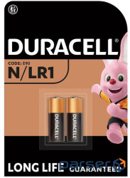Батарейка Duracell N (MN9100 / LR1 / E90 / 4001 / AM5) Alkaline * 2 (5007465) (5002983)