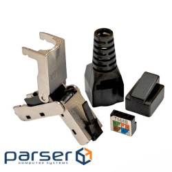 Конектор RJ45 STP кат. 6A, безінструментальний, зі змінним кутом нахилу, LW (LW-NP-021-C6A) , LW (LW-NP-021-C6A)