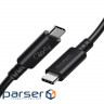 Кабель CHOETECH USB4 Type-C to Type-C 40Gbps PD100W 8K60Hz 0.8м Black (XCC-1028)