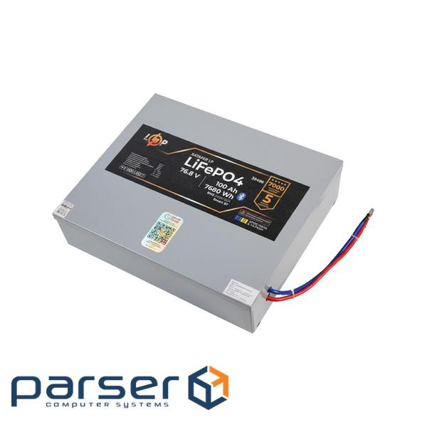 Аккумулятор LP LiFePO4 76,8V - 100 Ah (7680Wh) (BMS 200A/100А) металл Smart BT heating (39486)