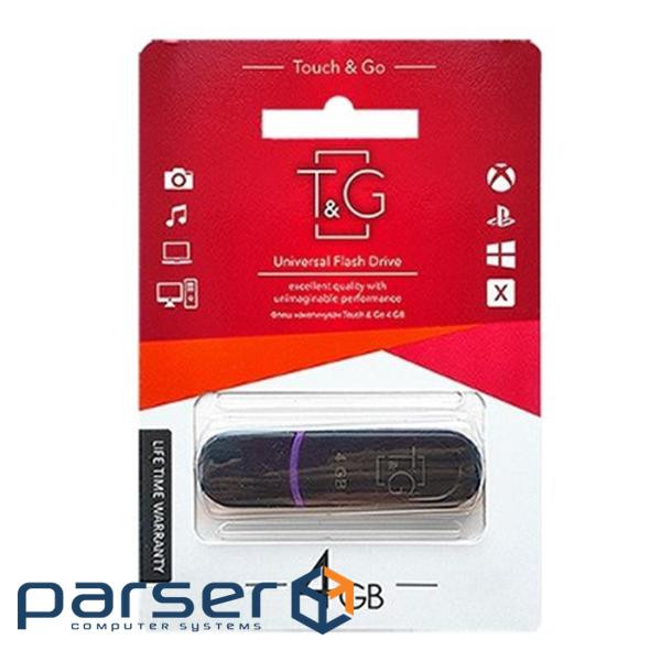 Флеш-накопичувач USB 4GB T&G 012 Classic Series Black (TG012-4GBBK)