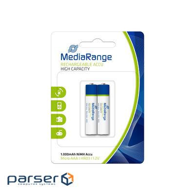 Акумулятор MEDIARANGE Rechargeable Accu AAA 1000mAh 2шт/уп (MRBAT122)