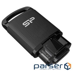 Флэшка SILICON POWER Mobile C10 16GB Black (SP016GBUC3C10V1K)