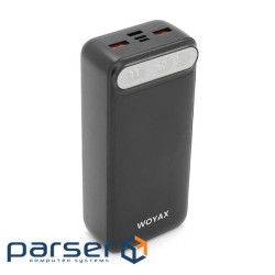Power Bank WOYAX WY-30F 30000mAh, 22.5W, Black, 0.580kg, Box