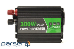 Автомобільний інвертор 12V/220V 300W, USB 5V 1A, HYM300-122 PowerPlant (KD00MS0001)