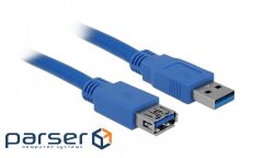 Подовжувач для пристроїв USB 3.0 A M/ F 1.0m, HQ, синий (70.08.2538-100)
