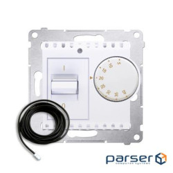 Регулятор температуры Premium с внешним датчиком в комплекте, 16A 230V, белый (DRT10Z.02/11)
