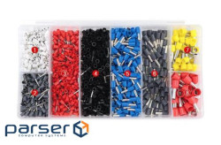 Набір клем / наконечників 1200шт (E0508w-200, E7508g-200, E1008r-200, E1508bl-250, E2508b (YT-39411) (E0508w-200, E7508g-200, E1008r-200, E1508bl-250, E2508b (YT-39411)