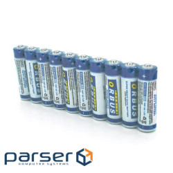 Батарейка соляна Orbus Zinc Carbon 1.5V AA/LR06, 10 штуки shrink (ORBZnC / LR06-10S)