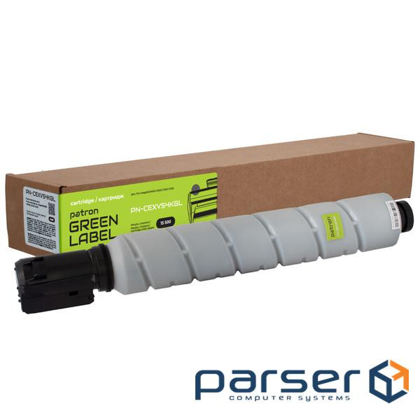 Картридж Canon C-EXV 54, Black, iR C3025/C3025i, 15 500 стор , Patron Green (PN-CEXV54KGL)