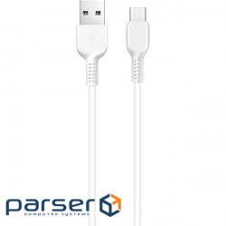 Кабель HOCO X20 Flash USB-A to Type-C 1м White (6957531068853)
