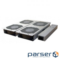 Fan panel RCI 800/ 4-B (стельова, на 4 вентилятори, для шаф глибиною 80 (RCI.SA.3180.0201)
