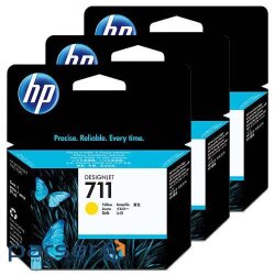 Картридж HP DJ No.711 DesignJet 120/520 3-Pack Yellow (CZ136A)