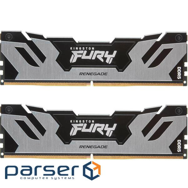 Модуль пам'яті KINGSTON FURY Renegade Black/Silver DDR5 6400MHz 64GB Kit 2x32GB (KF564C32RSK2-64)
