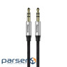 Кабель BASEUS Yiven mini-jack 3.5 мм 1м Silver/Black (CAM30-BS1)