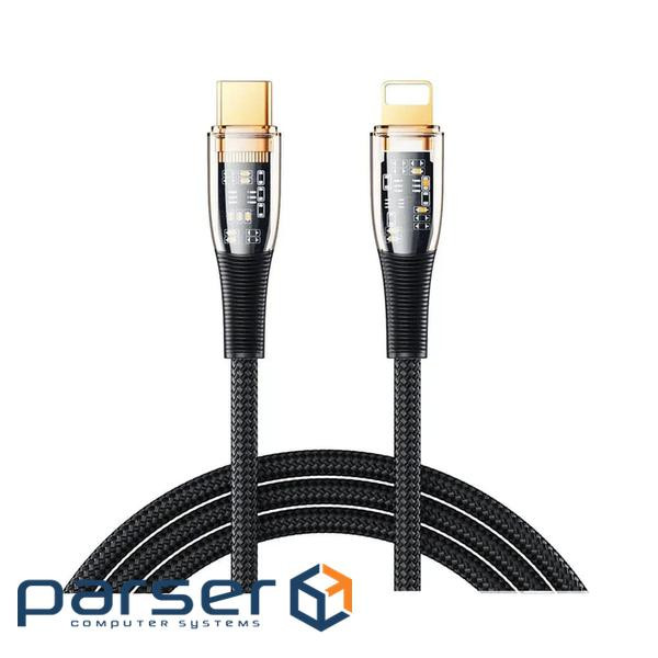 Кабель Remax RC-C061 Explore USB Type-C - Lightning (M/M), 20W, 1.2 м, Black (6954851206712)