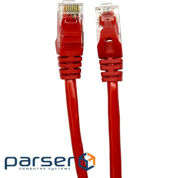 Патч-корд 0,25м UTP cat.5e, CCA, 24AWG, red GEAR (GPC-UTPCCARJ45-0.25R)
