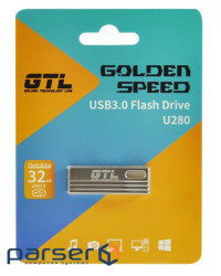 USB 3.0 Flash Drive 32Gb GTL U280 Silver, 70/15MBs (GTL-U280-32)