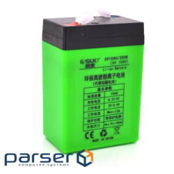 Акумуляторна батарея літієва QiSuo 6V 10A з елементами Li-ion 18650 (70X46X100) (QS-6010) Li-ion 18650 (70X46X100) (QS-6010)