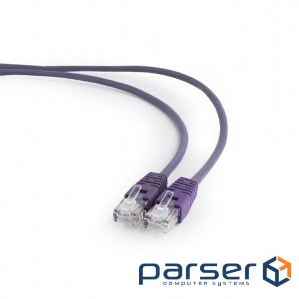 Патч-корд Cablexpert, UTP, категорія. 5E, литий, 50u "штекер із засувкою, 1 м, фіолетовий (PP12-1M / V)