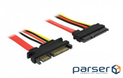 Drive cable-length. SATA 22p M / F, 0.5m 6Gbps AWG18 + 26 (5 + 12V), multicolored (70.08.4361-1)
