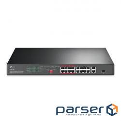 Network switch Cisco SG350X-48-K9-EU Тип - управляемый 3-го уровня, форм-фактор - в стойку, количество портов - 54, порты - SFP+, Gigabit Ethernet, комбинированный, возможность удаленного управления - управляемый, коммутационная способность - 176 Гбит/ с, размер таблицы МАС-адресов - 64000 Кб, корпус - Металический, 48x10/ 100/ 1000TX, 2хSFP+ TP-Link TL-SL1218P