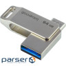 Flash drive GOODRAM 64 GB ODA3 USB 3.2 Type-C Silver Retail (ODA3-0640S0R11)