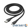 Дата кабель USB 2.0 AM to USB-C 1.0m 3A textured PVC black ColorWay (CW-CBUC094-BK)