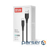 Дата кабель USB 2.0 AM to USB-C 1.0m 3A textured PVC black ColorWay (CW-CBUC094-BK)