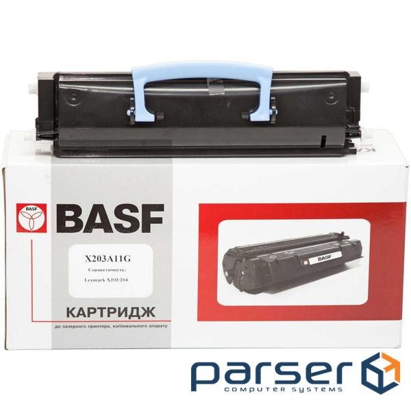 Тонер-картридж BASF Lexmark X203/204 , X203A11G Black (BASF-KT-X203A11G)
