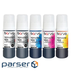 Чорнило Barva Epson 105/106 5x70 мл OneKey, BK/PB/C/M/Y, SET (E105-070-MP)