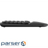 Клавіатура бездротова LOGITECH Wave Keys Ergonomic Keyboard Graphite (920-012304)