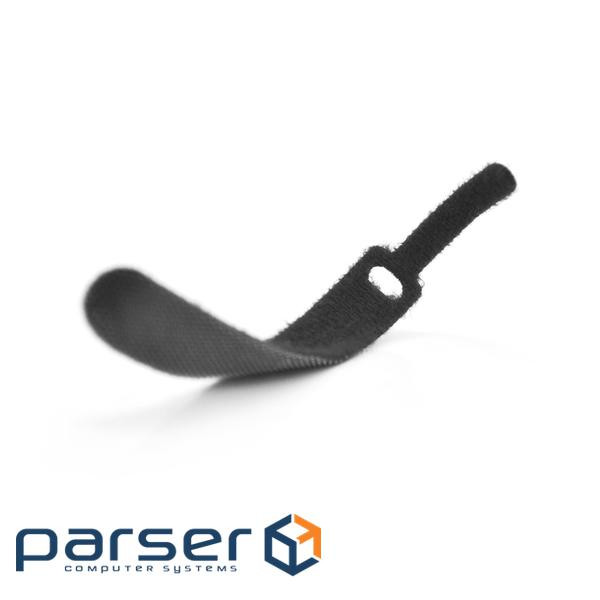 Стяжки на липучці 10*100мм, чорні, ціна за штуку (30062) (30062)