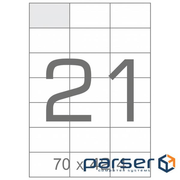 Этикетка самоклеящаяся Tama 70х42,4 (21 на листі) с/кл (100листів) (17806) ) (17806)