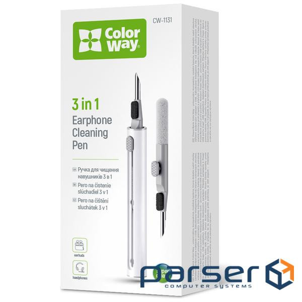 Універсальний чистячий набір ColorWay Cleaning Pen, for Earphones, 3 in 1 (CW-1131)