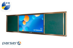 INTBOARD LT65 PC (Android 14) + Дошка розсувна крейдяна