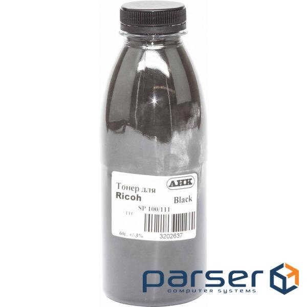 Тонер Ricoh Aficio SP100, 60г Black AHK (3202637)