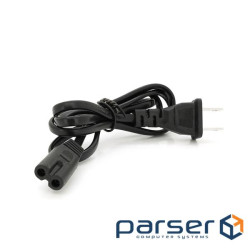 Кабель живлення CN 0.7m, 0.5mm, PC-184/2 A-C7 2 pin (американськи (PC-184/2 A-C7СAA15-07 0,7м) )