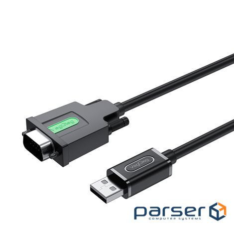 Кабель VEGGIEG V-U401, USB / RS232, PL2303 Chipset, Gray, довжина 1.5м, Box