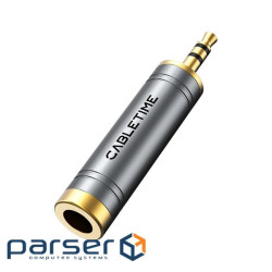 Перехідник 3.5mm M to 6.35mm F Cabletime (CA915132)